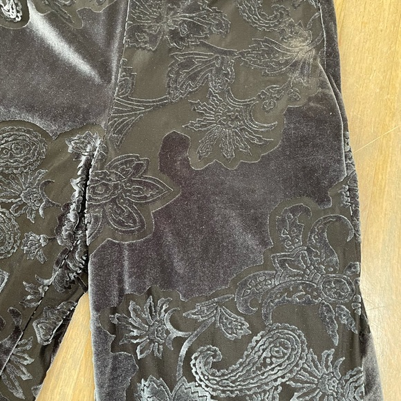 Velvet blue and black pants - Picture 2 of 5